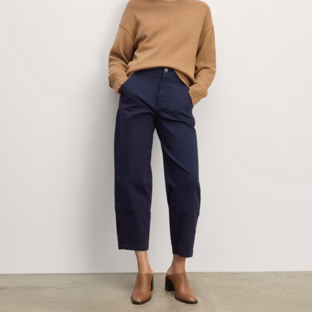 Everlane Navy Utility Barrel Pant Size 8